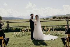 Kate and Bobby exchange their vows