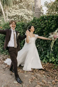 Natalia and Riley laughing together