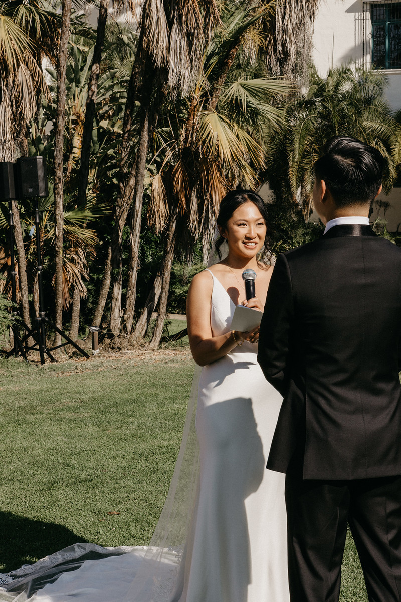 Jun and Moriah ceremony portrait