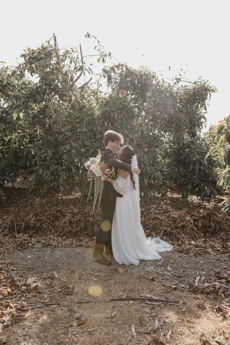 Couple sunset portrait