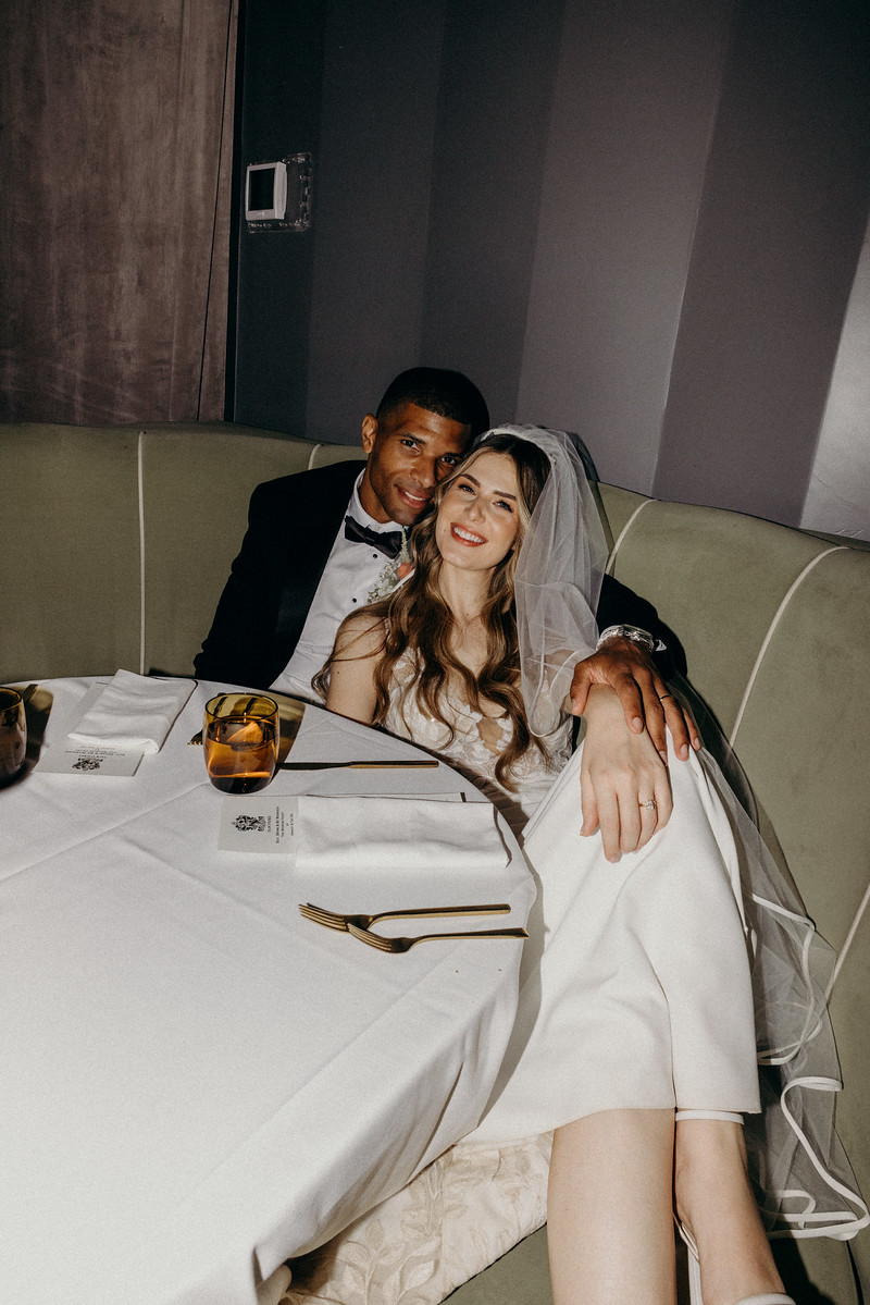 Lounge wedding portrait
