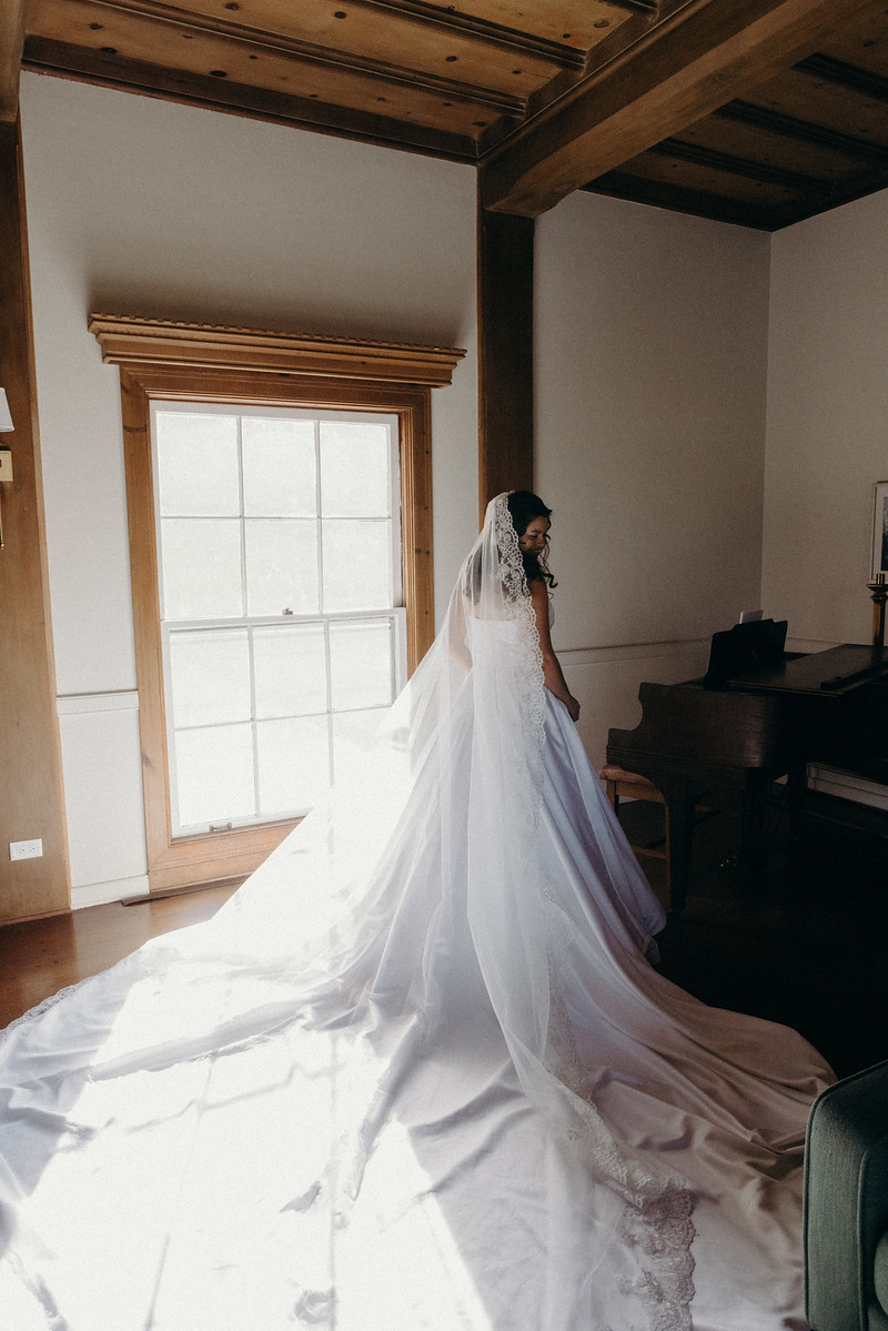 Bride portrait by the window