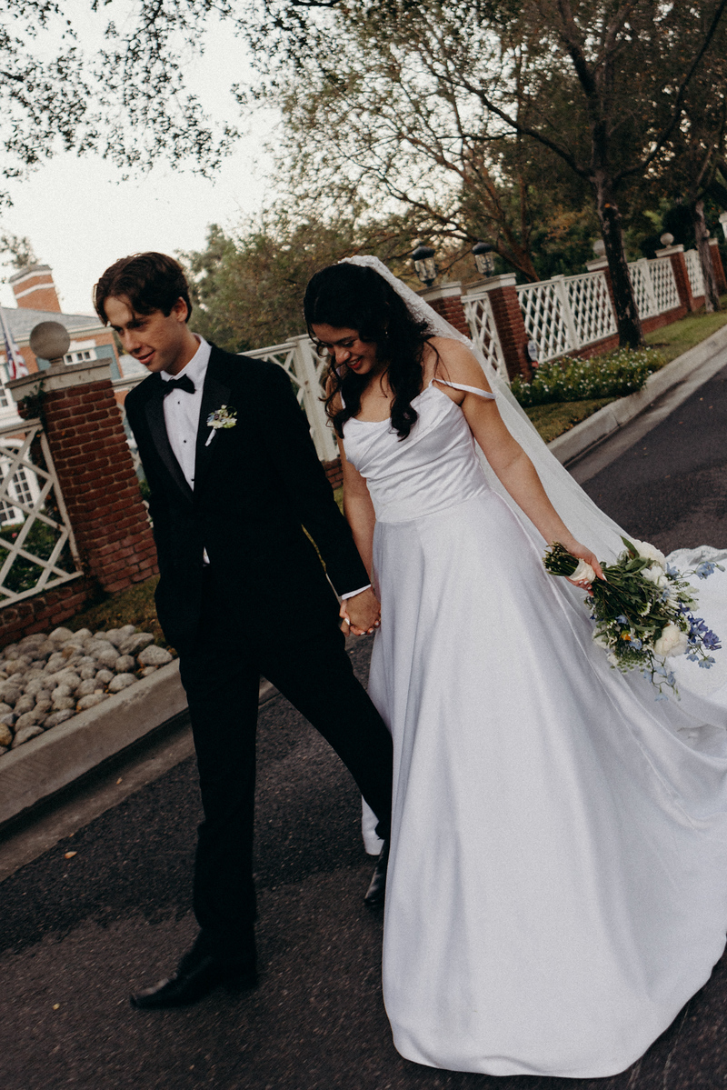 Tirsa and Zach veil portrait